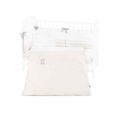Бебешки спален комплект с бродерия Kikka Boo 6 части, Dream Big Beige