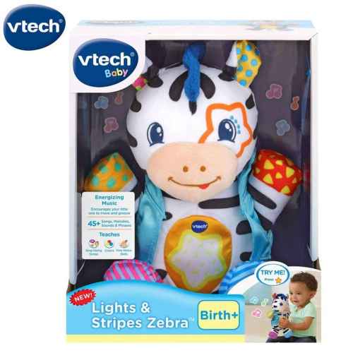 Интерактивна играчка Vtech, Светеща музикална играчка, Зебра