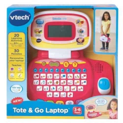 Интерактивна играчка Vtech, Детски лаптоп, Розов