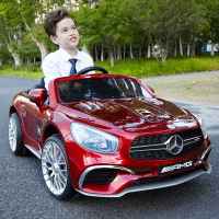 Акумулаторна кола JJ Mercedes Benz SL65 AMG, червен металик-f6f6i.jpeg