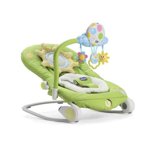 Бебешки шезлонг Chicco Ballon Bouncer, Summer green
