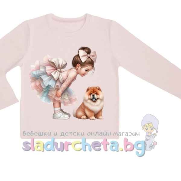 Детска блуза Мариела, пудра-fbVPV.jpeg
