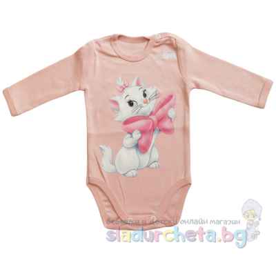 Бебешко боди Пластформ, цвят праскова