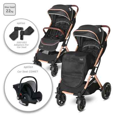 Бебешка количка Lorelli STORM, Luxe Black