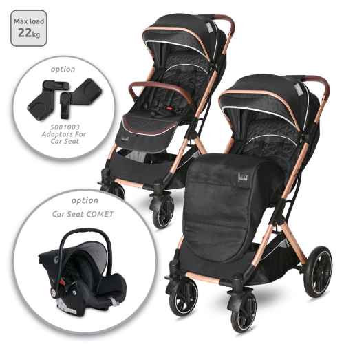 Бебешка количка Lorelli STORM, Luxe Black