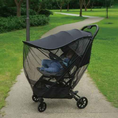 Сенник и мрежа за количка 2 в 1 Chipolino, черен