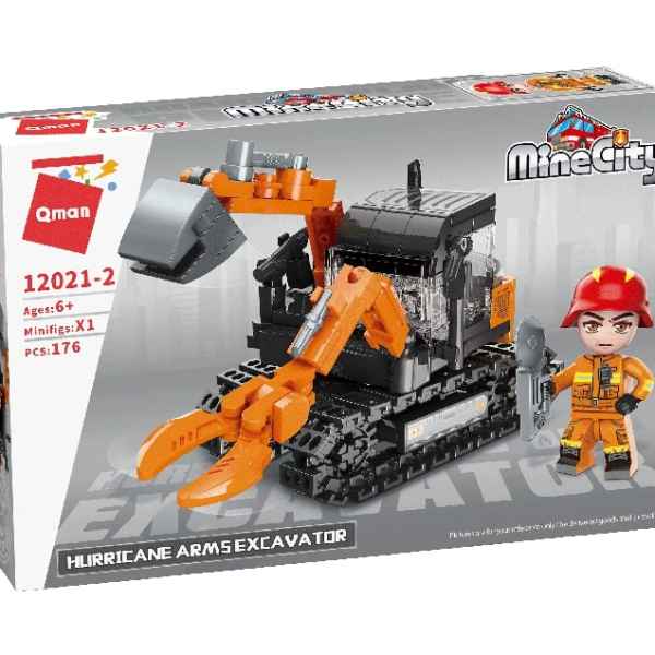 Конструктор Qman, Mine City, Спасителен багер, 176 части-fkfaU.jpeg