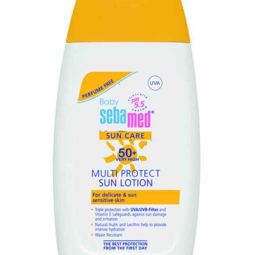 Бебешки слънцезащитен лосион SebaMed SPF50+ 200мл, без парфюм