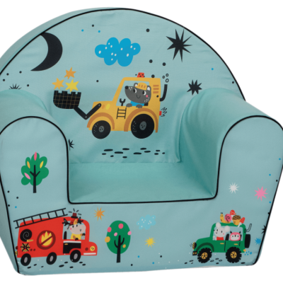 Детски фотьойл Delta Trade, багер брм брм