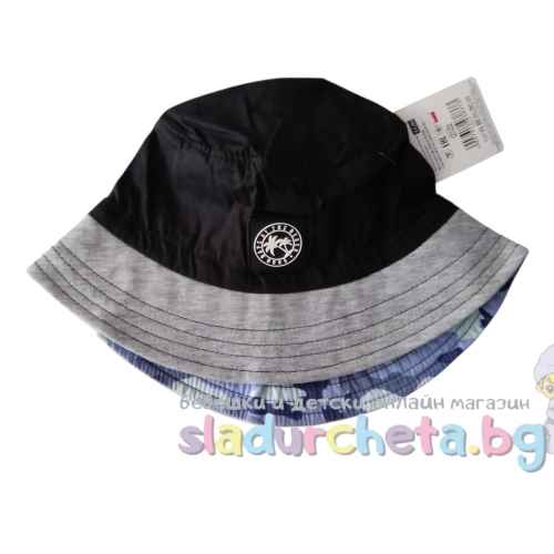 Детска шапка YoClub, черна/сива