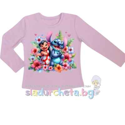 Детска блуза Мариела, лилава