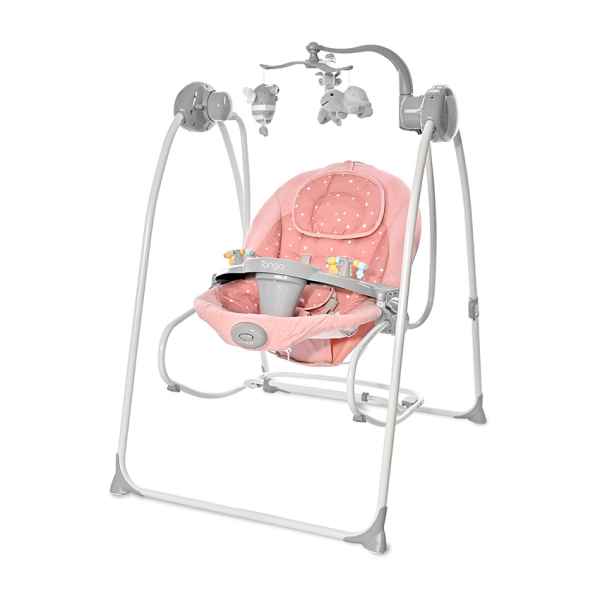 Бебешка люлка и шезлонг Lorelli Tango, PEACH BEIGE STARS-gLjEh.jpeg