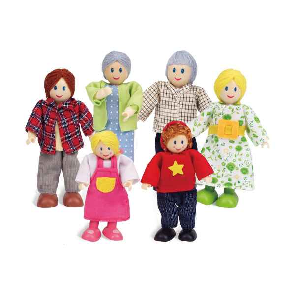 Комплект дървени кукли Hape, Щастливо семейство, 6 броя-gMfSP.jpeg