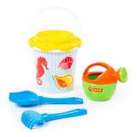 Плажен комплект Polesie Toys, жълт 5 части-gUvF6.jpeg