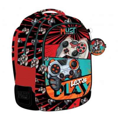 Ученическа раница Must, Let's play