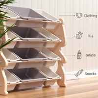 Детски органайзер Feelkids, Розово мече за играчки на 4 нива и 12 подвижни кутии-gfrjc.jpeg