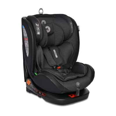 Столче за кола Lorelli Ares i-Size ISOFIX 360 Anti Rebound Bar, Black Jasper РАЗПРОДАЖБА