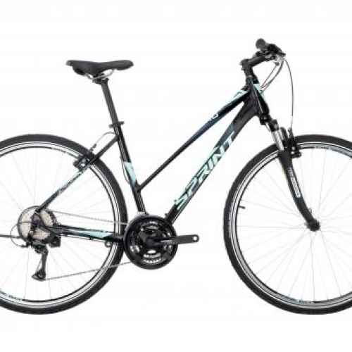Велосипед Sprint Sintero Lady 28, черно със синьо