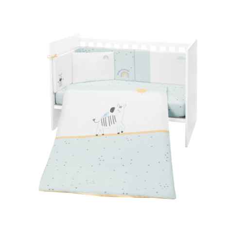 Бебешки спален комплект Kikka Boo 6 части, Stripy Friends 70/140