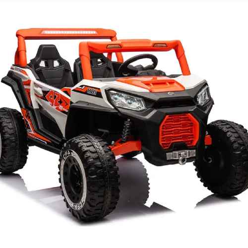 Акумулаторен джип JJ UTV powered Nel 4x4 24V, двуместен оранжев металик