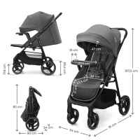Лятна бебешка количка с табла KinderКraft Trig 3, Granite Grey-h2LWO.jpeg
