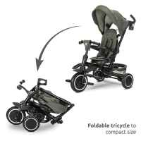 Сгъваема триколка Lorelli Freccia с ротация 360, Green-h4wci.jpeg