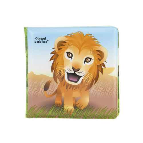 Музикална гумена книжка за игра със свирка Canpol Colourful Zoo 6м+