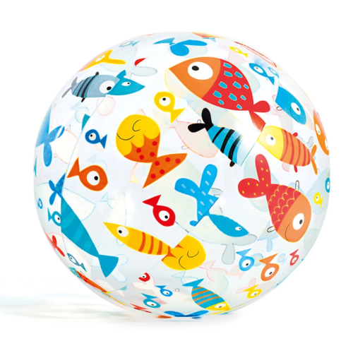 Надуваема топка Intex Lively Print, рибки