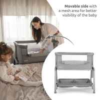 Бебешка мини кошара с падаща преграда 2в1 Lorelli Layla, Black/ wooden effect-hJj7o.jpeg