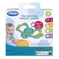 Силиконова гризалка Playgro Popper, Костенурка с пукаща черупка-hXFSP.jpeg