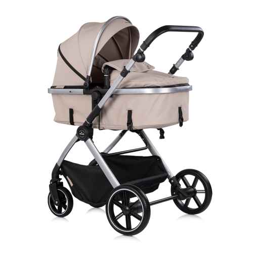 Комбинирана бебешка количка 3в1 Chipolino Pearl, лате