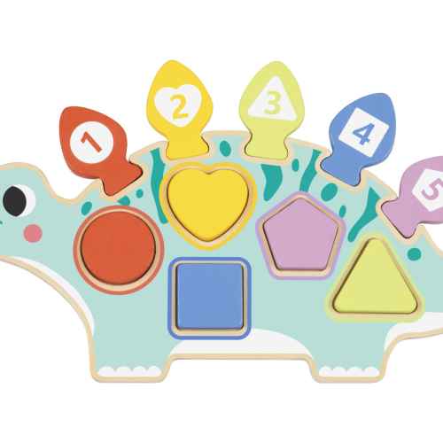 Дървен сортер пъзел Moni Dinosaur