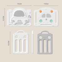 Бебешка ограда с баскетболен кош и табло с активности Feelkids, Сива кола-hcduw.jpeg