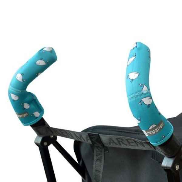 Калъфи за дръжки на количка Choopie City Grips, Aqua Whale-hkhnr.jpeg