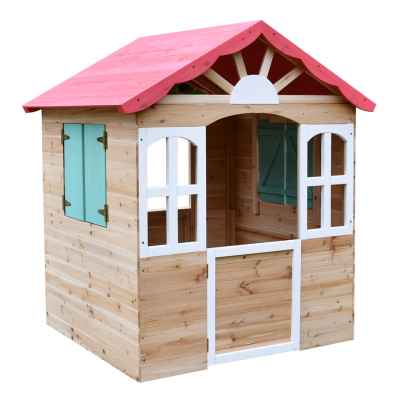 Детска дървена къща за игра Ginger Home, 115×102×129 см