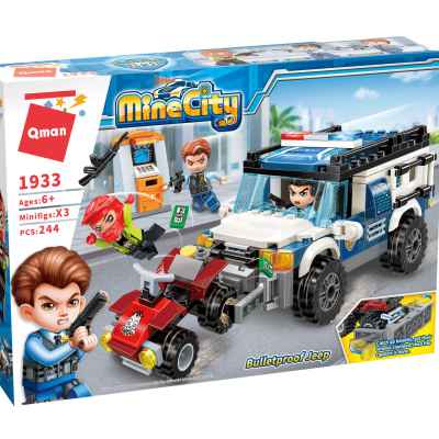 Конструктор Qman, MineCity, Брониран автомобил, 244 части