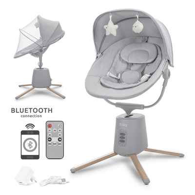 Бебешки електрически шезлонг с люлеене Lorelli Storky, Grey