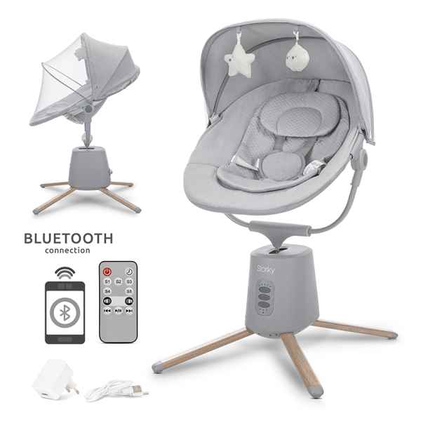 Бебешки електрически шезлонг с люлеене Lorelli Storky, Grey-hnZX7.jpeg