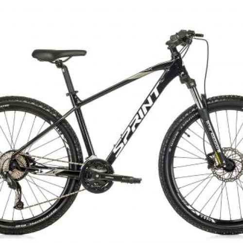 Велосипед Sprint Maverick Pro 29, Черен гланц/бяло