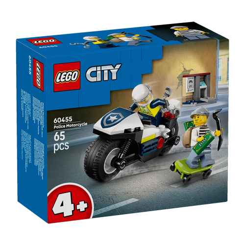Конструктор LEGO City Преследване с полицейски мотоциклет