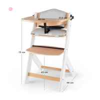 Столче за хранене KinderKraft ENOCK с възглавница, Бяло-i56kJ.jpg