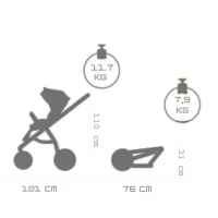 Комбинирана бебешка количка 3в1 Tutis VIVA 5+, Crystal-i5N3J.jpeg