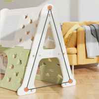 Детска пластмасова стена за изкачване 5 в 1 Feelkids, зелена-i5TVO.jpeg