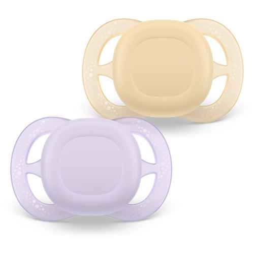 2 бр. залъгалки Philips Avent Ultra Start 0-2м, оранжев и лилав