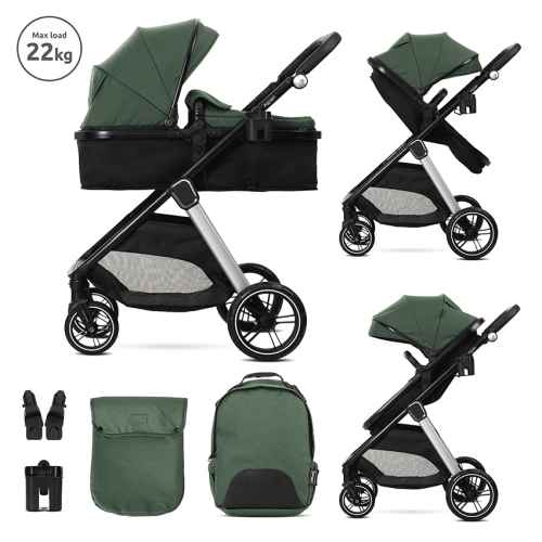 Комбинирана бебешка количка 2в1 Lorelli Aspen, Green
