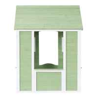Детска дървена къща за игра Ginger Home, зелено и бяло-iKe5P.jpeg