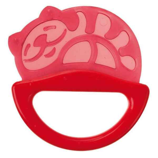 Силиконова дрънкалка с мека чесалка 0м+ Canpol, червено коте-icY7m.jpg