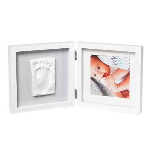 Бяла рамка за отпечатък и снимка BABY ART My Baby Style