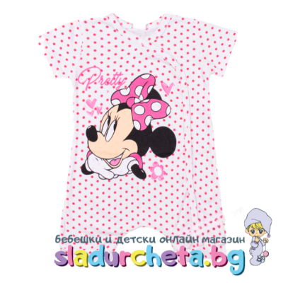 Бебешки гащеризон Светли, бял на точки