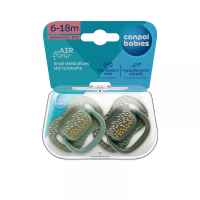 Силиконова залъгалка със симетрична форма Canpol Mountains, 6-18м, 2бр зелено-isrT9.jpeg